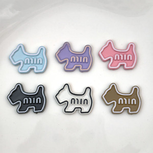 Colorful Plastic Puppy Shaped Alphabet DIY Hair <b>Clips</b> Multifunction Casual Accessory - Product Image 5