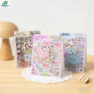 Autocollant 3D style coréen Instagram, en papier, moderne et minimaliste, pour fête <span class=keywords><strong>d</strong></span>'anniversaire <span class=keywords><strong>Alice</strong></span>, matériel de collage de cabane de rêve - Product Image 1