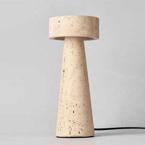 Tốt nhất bán travertine đá đèn trang trí nội thất hiện đại sang trọng travertine Đèn đá cẩm thạch Đèn bàn - Product Image 6