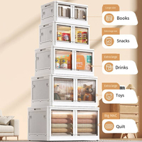 Salon bureau classeur garde-manger chaussure outil livre en plastique boîte de rangement mobile bacs prix armoire organisateur étagère avec porte
