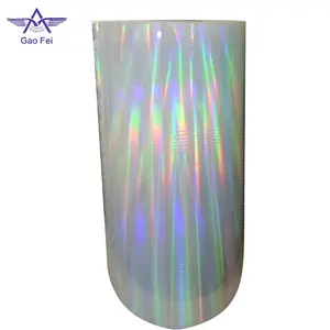 Trong Suốt Cầu Vồng Holographic Nhiệt Cán Phim Hologram Ướt Cán Phim