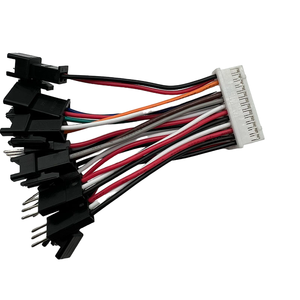 カスタムワイヤハーネス100mm SH 1.0mm/GH1.25mmピッチから3ピンデュポン電子レインボーワイヤーケーブルアセンブリ - Product Image 2