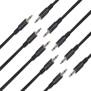 Customize Audio Patch Cable 3.5mm Male Female To Bare Wire Open End 3.5mm Mono Jack Cable