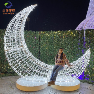 VENTA CALIENTE Luces LED 3D con Forma de Silla de <span class=keywords><strong>Luna</strong></span> para Halloween, Navidad y Bodas, Impermeables IP65 para Jardín, Parque y Paisaje 2025 - Product Image 6