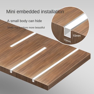 Promoción para tiras LED de perfil de aluminio Superficie recubierta de polvo para iluminación de gabinete de techo Carcasa lineal Aleación de aluminio lineal - Product Image 4