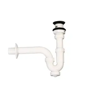 Siphon sink type P trap 1 1/4 inch P trap siphon kitchen drain waste China manufacturer