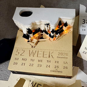 Bloc-notes 3D pop-up, best-seller transfrontalier, décoration de bureau créative, <span class=keywords><strong>calendrier</strong></span> en papier découpé, <span class=keywords><strong>calendrier</strong></span> personnalisé - Product Image 5