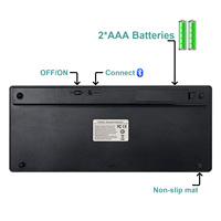 Connectivité Bluetooth 2.4G à grande police Clavier sans fil avec police extra large pour les personnes malvoyantes malvoyantes et malvoyantes