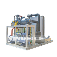 Machine à glace en flocons industrielle 25 tonnes/24h, haute efficacité, antirouille, pour usine de glace avec compresseur Bitzer