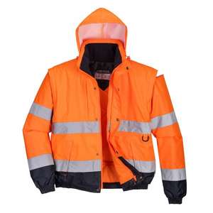 PORTWEST - C468ORRXXL High visibility 2-in-1 <b>orange</b> <b>jacket</b> - EAN 5036108249367 <b>HI</b>-<b>VIS</b> WORKWEAR - Product Image 1