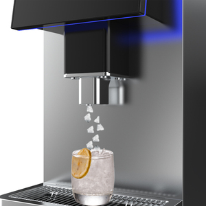 Distributeur de glace entièrement automatique en acier inoxydable BTB avec fonction autonettoyante et contrôle de la température pour usage domestique, hôtelier et commercial - Product Image 3