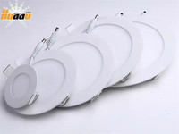 Plafonnier LED moderne ultra-fin rond et carré 3W 6W 9W 12W 15W, éclairage intérieur, lampe LED, panneau lumineux LED pour bureau