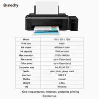 Imprimante à sublimation A4 130, 4 couleurs, réservoir d'encre rechargeable, pour documents, photos, bureau à domicile