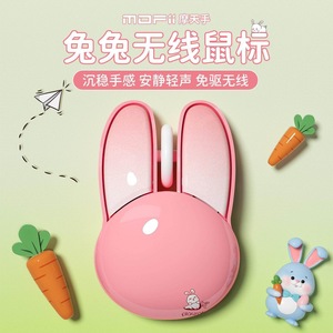 Motianshou M6 <b>Wireless</b> <b>Mouse</b> 2.4G Silent Rabbit Design Office <b>Laptop</b> Mini <b>Mouse</b> - Product Image 2