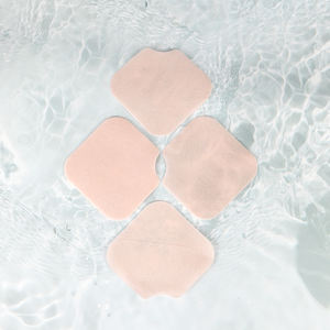 Disque de tonification semi-gel à texture unie en fibres végétales de camélia biodégradables, rafraîchissant et nettoyant doux et transparent - Product Image 1