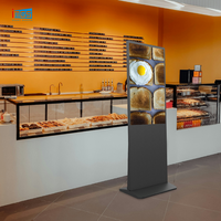 Kiosque d'affichage numérique vertical de 43/65 pouces avec options tactile et non tactile pour les magasins de détail et les centres commerciaux