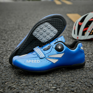 Nouvelles chaussures de cyclisme unisexes à clipser pour <span class=keywords><strong>VTT</strong></span>, semelle large et rigide, modèle 887 à motif lettres - Product Image 2