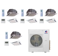 Gree 18000 24000 36000 48000 Btu Mini refroidisseur d'air split Climatisation de plafond 360 Cassette ronde Climatiseur central VRF