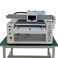 Imprimante UV à plat 6060 pour les petites entreprises, bouteilles courbes, bouchons, stylos, vernis à bois, rouleau à rouleau, imprimante numérique DTF à jet d'encre UV