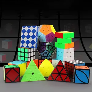 큐브 27 Suppliers-빠른 배달 도매 퍼즐 장난감 세트 플라스틱 매직 큐브 3x3 3x3x3 6*6 3d 미러 키 체인 미니 속도 마법의 주최자