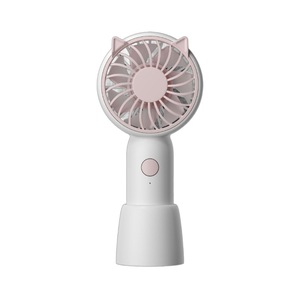 Mini ventilateur à oreilles de chat, rechargeable par USB, ventilateur électrique silencieux et portable pour étudiants, dortoirs, vert - Product Image 5