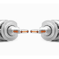 LANSEKO X20 CANBUS Ampoules de phares LED H7 H11 9005, 9006 H4 avec puce G-XP 130W 12000LM Double Tube de cuivre Phare de voiture de refroidissement