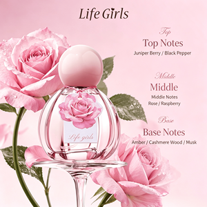 Perfume Floral Amaderado Life Girls Wild Rose, Aroma a Rosa Fresca <span class=keywords><strong>de</strong></span> Larga Duración 72H, No Cloyante, Dulce, Suave y Elegante - Product Image 1