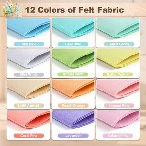 Lot de tissus en <span class=keywords><strong>feutre</strong></span> épais et colorés en gros – Feuilles carrées non tissées haute densité pour loisirs créatifs - Product Image 2