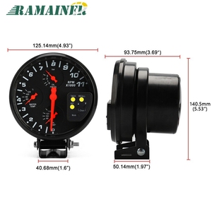 Ramainer <span class=keywords><strong>4</strong></span> Trong <span class=keywords><strong>1</strong></span> 5 "Inch New Tự Động Đo Tốc Độ 11000 Vòng Revs Áp Lực Dầu Nước Nhiệt Độ Nhiệt Độ Dầu Đo Với Ánh Sáng Thay Đổi - Product Image 5