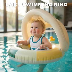 Flotador Inflable para Bebés con Toldo, Anillo de Natación para Niños Pequeños con Protección Solar - Product Image 4