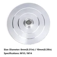 Supports de ponçage pour disques de 3/4 pouces, base en aluminium M14 M10, patins de polissage diamantés résistants à l'usure, auto-adhésifs à boucles et crochets pour diverses applications