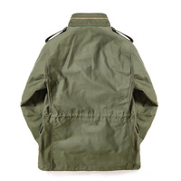 Veste de combat OEM AMY-M65 multifonctionnelle en toile fine, coupe-vent, respirante, imperméable, col montant, logo frontal
