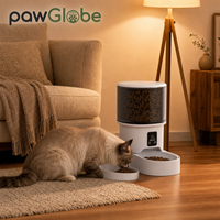 Distributeur automatique intelligent de nourriture pour animaux de compagnie pour chats et chiens d'intérieur, utilisation domestique, OEM, ODM, marque privée, vente en gros, vente au détail, fournitures pour animaux de compagnie PawGlobe