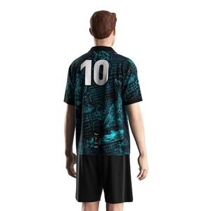 Camiseta Deportiva Versátil con Cuello Polo en V, Malla Transpirable, Secado Rápido y Diseño Personalizable para Apoyo en el Campo - Product Image 4