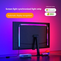 Skydimo Color Music Game Sync 24 "Pantalla Gaming Amosphere ambiente Smart TV Monitor LED tira retroiluminación luz para pantalla de ordenador