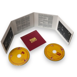 Vintage Style Photo & Lyric Printed 8 Panel Fold-out Cardboard <b>CD</b> <b>Wallet</b> For Double Disc Music Album Packaging - Product Image 1
