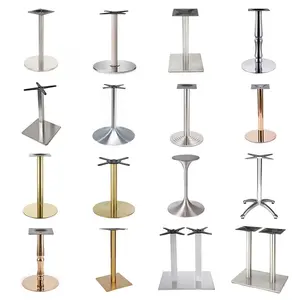 Multiuse Modern Design Round Mirror Polished Finish Gold Stainless Steel Dinning Table Legs