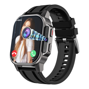 Montre connectée 4G B22 2025, écran AMOLED 2,04 pouces, Android, fréquence cardiaque, appel vidéo, TikTok/Facebook/<span class=keywords><strong>Twitter</strong></span>/Whatsapp, étanche IP67, double - Product Image 4