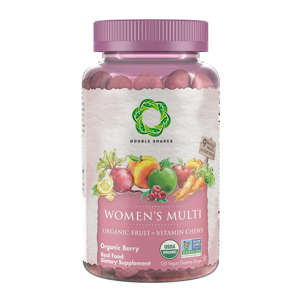 Womens Multi Organic Fruit Vitamin Chews Dietarty supplement Vitafusion Berry Flavored Daily Vitamins for Women With Vitamins