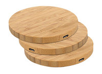 Support de Chargeur sans Fil en Bois avec Logo Personnalisé 5W USB Chargeur Rapide pour Téléphone Mobile