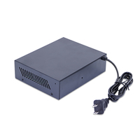 Switch PoE de 6 Puertos y 100 Mbps con Fuente de Alimentación de 48 V para Redes de Cámaras CCTV/IP, 2 Puertos de Enlace Ascendente, 1 Año de Garantía, Compatible con VLAN