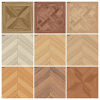 Azulejos de Porcelana con Diseño de Madera de 600x600, Azulejos Rústicos Mate para Dormitorio, Sala de Estar, Piso y Pared