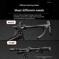 Vélo de route en vente directe d'usine pour adultes, hommes, femmes, étudiants, en alliage d'aluminium, double frein à disque, 16-30 vitesses, fourche à ressort, suspension