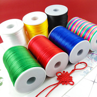 Cordón de Nudo Chino Brillante de 2.5mm y 100 Metros, Suministro de Fábrica, Hilo de Cola de Rata para Pulseras, Collares y Joyería