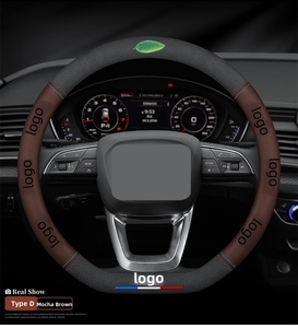 Cubierta de volante de coche transpirable directa de fábrica <span class=keywords><strong>3D</strong></span> impreso con logotipo personalizado de alta calidad para comercio exterior - Product Image 3
