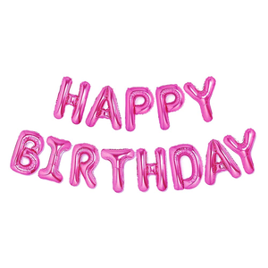 Factory Supplier 16 Inch Happy Birthday Foil <b>Balloon</b> Banner Individual Package Birthday 13pcs Letter <b>Balloon</b> Party <b>Decoration</b> - Product Image 1