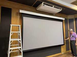 Écran de <span class=keywords><strong>projection</strong></span> électrique déroulable Wupro/OEM en PVC souple mat <span class=keywords><strong>gris</strong></span> 100 pouces 16:9 Cinématique CLR, expédition en 3 jours - Product Image 3