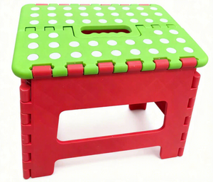 Creative Dots Folding <b>Plastic</b> <b>Stool</b>-Portable Inflatable Eco-Friendly Durable Modern Comfortable Children's <b>Stool</b> for Dining - Product Image 1