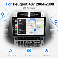 Autoradio professionnel d'usine Android IPS capacitif avec prise en charge de la caméra de recul et Android Auto pour Peugeot 407 2004-2008