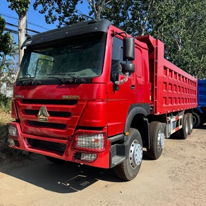 Camion benne HOWO 8X4 d'occasion bien entretenu, entièrement réparé, avec benne renforcée, longue durée de vie, idéal pour l'Afrique de l'Ouest - Product Image 1